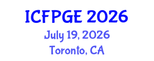 International Conference on Feminist Politics and Gender Equality (ICFPGE) July 19, 2026 - Toronto, Canada