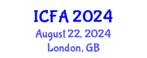 International Conference on Finance and Accounting (ICFA) August 22, 2024 - London, United Kingdom