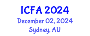 International Conference on Finance and Accounting (ICFA) December 02, 2024 - Sydney, Australia