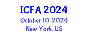 International Conference on Finance and Accounting (ICFA) October 10, 2024 - New York, United States