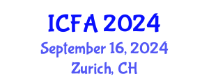International Conference on Finance and Accounting (ICFA) September 16, 2024 - Zurich, Switzerland