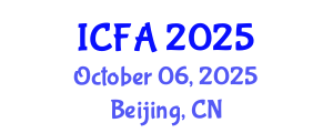 International Conference on Finance and Accounting (ICFA) October 06, 2025 - Beijing, China