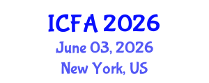 International Conference on Finance and Accounting (ICFA) June 03, 2026 - New York, United States