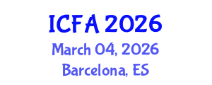 International Conference on Finance and Accounting (ICFA) March 04, 2026 - Barcelona, Spain