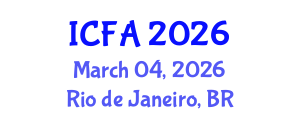 International Conference on Finance and Accounting (ICFA) March 04, 2026 - Rio de Janeiro, Brazil