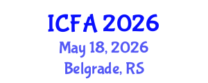 International Conference on Finance and Accounting (ICFA) May 18, 2026 - Belgrade, Serbia International Conference on Finance and Accounting (ICFA) May 18, 2026 - Belgrade, Serbia