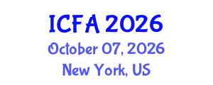 International Conference on Finance and Accounting (ICFA) October 07, 2026 - New York, United States