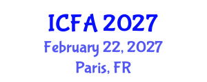 International Conference on Finance and Accounting (ICFA) February 22, 2027 - Paris, France International Conference on Finance and Accounting (ICFA) February 22, 2027 - Paris, France