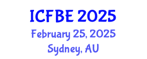 International Conference on Finance and Business Economics (ICFBE) February 25, 2025 - Sydney, Australia
