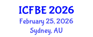 International Conference on Finance and Business Economics (ICFBE) February 25, 2026 - Sydney, Australia