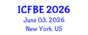 International Conference on Finance and Business Economics (ICFBE) June 03, 2026 - New York, United States