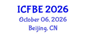 International Conference on Finance and Business Economics (ICFBE) October 06, 2026 - Beijing, China