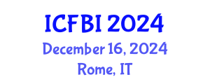 International Conference on Finance, Banking and Insurance (ICFBI) December 16, 2024 - Rome, Italy