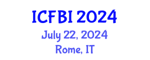 International Conference on Finance, Banking and Insurance (ICFBI) July 22, 2024 - Rome, Italy