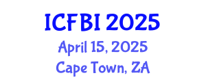 International Conference on Finance, Banking and Insurance (ICFBI) April 15, 2025 - Cape Town, South Africa