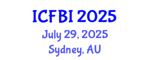 International Conference on Finance, Banking and Insurance (ICFBI) July 29, 2025 - Sydney, Australia