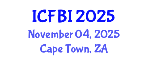 International Conference on Finance, Banking and Insurance (ICFBI) November 04, 2025 - Cape Town, South Africa