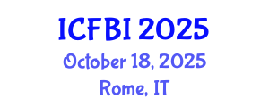 International Conference on Finance, Banking and Insurance (ICFBI) October 18, 2025 - Rome, Italy