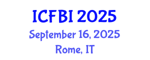 International Conference on Finance, Banking and Insurance (ICFBI) September 16, 2025 - Rome, Italy