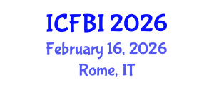 International Conference on Finance, Banking and Insurance (ICFBI) February 16, 2026 - Rome, Italy International Conference on Finance, Banking and Insurance (ICFBI) February 16, 2026 - Rome, Italy