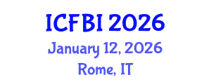 International Conference on Finance, Banking and Insurance (ICFBI) January 12, 2026 - Rome, Italy International Conference on Finance, Banking and Insurance (ICFBI) January 12, 2026 - Rome, Italy