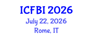International Conference on Finance, Banking and Insurance (ICFBI) July 22, 2026 - Rome, Italy International Conference on Finance, Banking and Insurance (ICFBI) July 22, 2026 - Rome, Italy