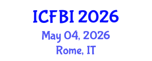 International Conference on Finance, Banking and Insurance (ICFBI) May 04, 2026 - Rome, Italy International Conference on Finance, Banking and Insurance (ICFBI) May 04, 2026 - Rome, Italy