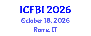 International Conference on Finance, Banking and Insurance (ICFBI) October 18, 2026 - Rome, Italy International Conference on Finance, Banking and Insurance (ICFBI) October 18, 2026 - Rome, Italy