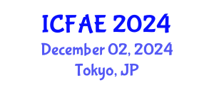 International Conference on Financial and Actuarial Engineering (ICFAE) December 02, 2024 - Tokyo, Japan