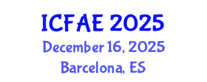 International Conference on Financial and Actuarial Engineering (ICFAE) December 16, 2025 - Barcelona, Spain
