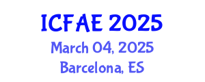 International Conference on Financial and Actuarial Engineering (ICFAE) March 04, 2025 - Barcelona, Spain