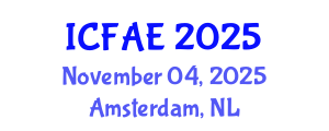 International Conference on Financial and Actuarial Engineering (ICFAE) November 04, 2025 - Amsterdam, Netherlands