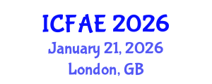International Conference on Financial and Actuarial Engineering (ICFAE) January 21, 2026 - London, United Kingdom