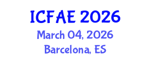 International Conference on Financial and Actuarial Engineering (ICFAE) March 04, 2026 - Barcelona, Spain
