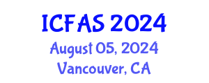 International Conference on Financial and Actuarial Sciences (ICFAS) August 05, 2024 - Vancouver, Canada