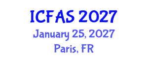 International Conference on Financial and Actuarial Sciences (ICFAS) January 25, 2027 - Paris, France