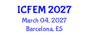 International Conference on Financial and Economic Management (ICFEM) March 04, 2027 - Barcelona, Spain International Conference on Financial and Economic Management (ICFEM) March 04, 2027 - Barcelona, Spain