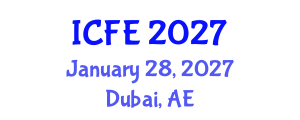 International Conference on Financial Engineering (ICFE) January 28, 2027 - Dubai, United Arab Emirates International Conference on Financial Engineering (ICFE) January 28, 2027 - Dubai, United Arab Emirates