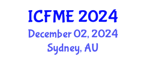 International Conference on Financial Mathematics and Engineering (ICFME) December 02, 2024 - Sydney, Australia