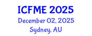 International Conference on Financial Mathematics and Engineering (ICFME) December 02, 2025 - Sydney, Australia