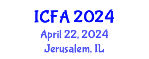 International Conference on Fisheries and Aquaculture (ICFA) April 22, 2024 - Jerusalem, Israel