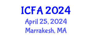 International Conference on Fisheries and Aquaculture (ICFA) April 25, 2024 - Marrakesh, Morocco
