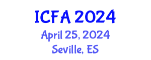 International Conference on Fisheries and Aquaculture (ICFA) April 25, 2024 - Seville, Spain