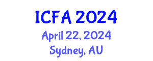 International Conference on Fisheries and Aquaculture (ICFA) April 22, 2024 - Sydney, Australia
