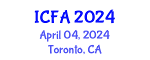 International Conference on Fisheries and Aquaculture (ICFA) April 04, 2024 - Toronto, Canada