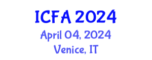 International Conference on Fisheries and Aquaculture (ICFA) April 04, 2024 - Venice, Italy