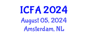International Conference on Fisheries and Aquaculture (ICFA) August 05, 2024 - Amsterdam, Netherlands