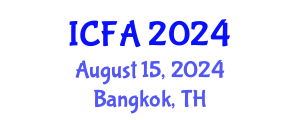 International Conference on Fisheries and Aquaculture (ICFA) August 15, 2024 - Bangkok, Thailand