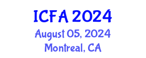 International Conference on Fisheries and Aquaculture (ICFA) August 05, 2024 - Montreal, Canada