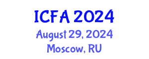 International Conference on Fisheries and Aquaculture (ICFA) August 29, 2024 - Moscow, Russia